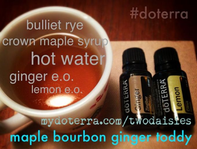 maple bourbon ginger toddy